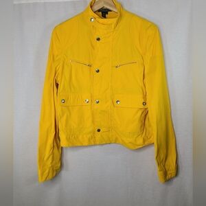 Ralph Lauren Active yellow moto style jacket - Size large